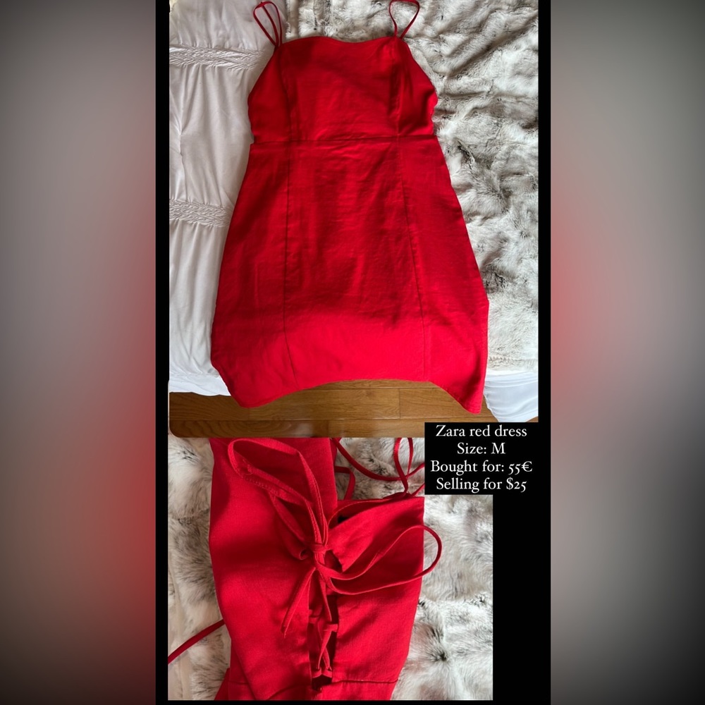 Zara red dress